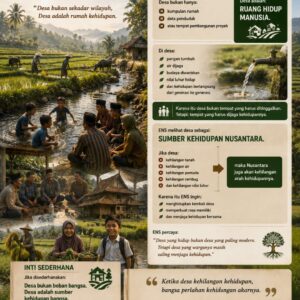 Hakikat Desa Nusantara: Desa Bukan Sekadar Wilayah, Desa Adalah Rumah Kehidupan